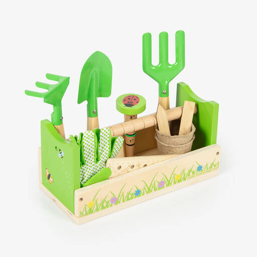 Bigjigs-Wooden Gardening Caddy (28cm) | Childrensalon