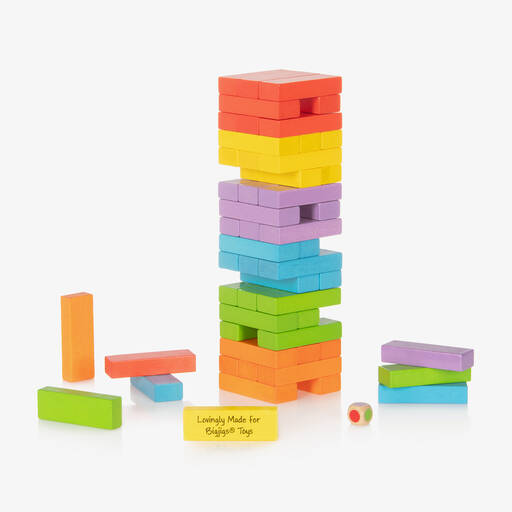 Bigjigs-Wooden Stacking Tower (30cm) | Childrensalon