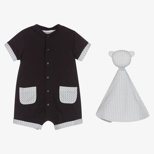 Emporio Armani-Baby Shortie & Doudou Gift Set | Childrensalon