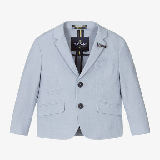 House of Cavani-Boys Light Blue Siren Blazer | Childrensalon