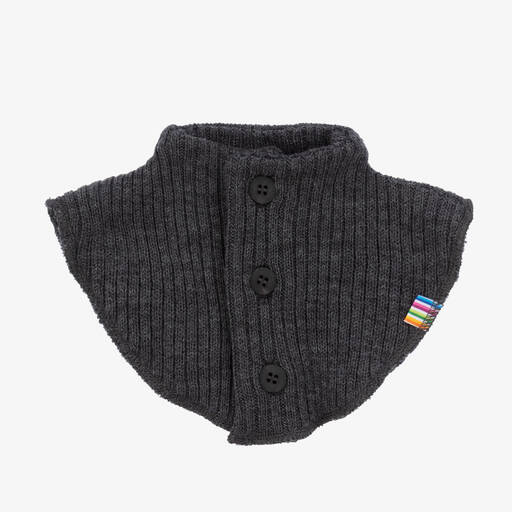 Joha-Grey Thermal Wool Neck Warmer | Childrensalon