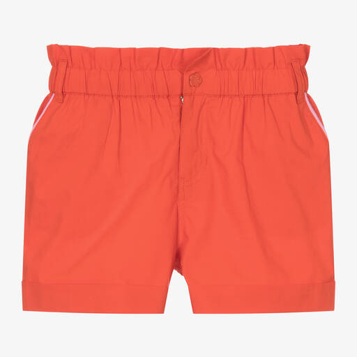 KENZO KIDS-Girls Red Cotton  Shorts | Childrensalon