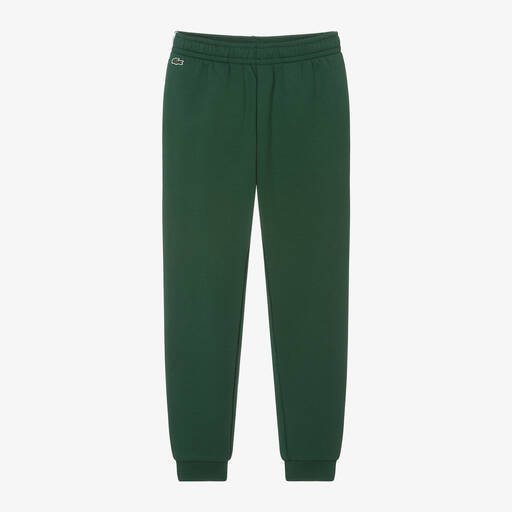 Lacoste-Teen Boys Green Crocodile Joggers | Childrensalon