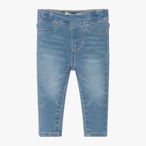 Levi's-Girls Blue Cotton Pull-On Jeggings | Childrensalon