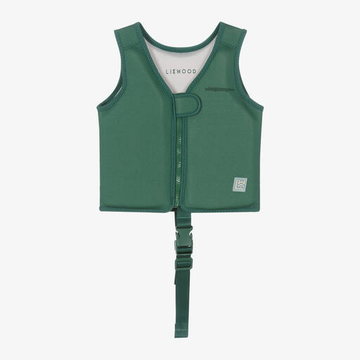 Liewood-Green Crocodile Float Vest | Childrensalon