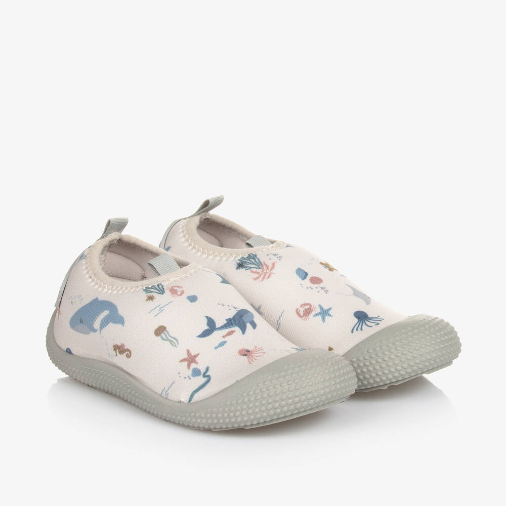 Liewood - Ivory Sea Creature Aqua Shoes | Childrensalon