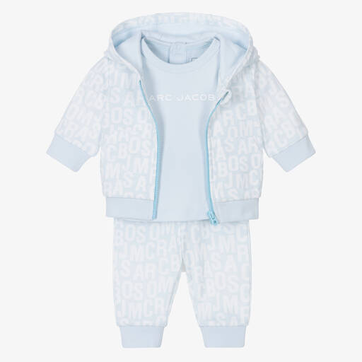 MARC JACOBS-Blue Cotton Tracksuit Set | Childrensalon