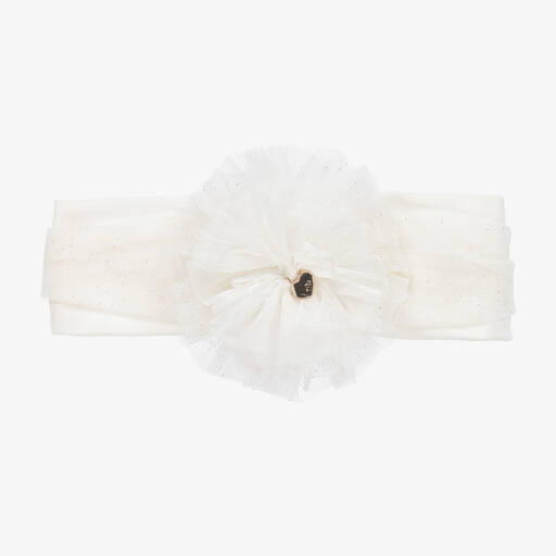 Mayoral Newborn-Baby Girls Ivory Tulle Headband | Childrensalon