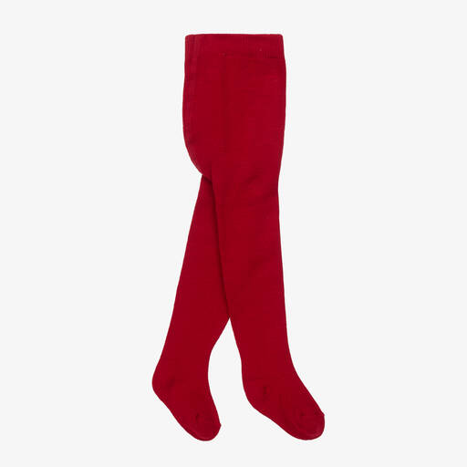 Mayoral-Red Cotton Baby Tights | Childrensalon