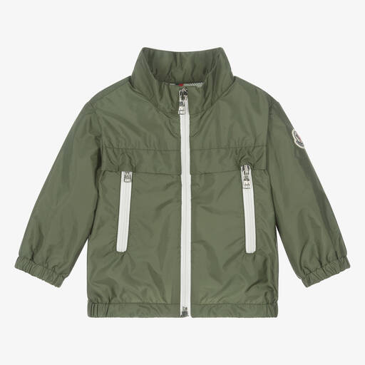 Moncler Enfant-Boys Khaki Green Iniko Jacket | Childrensalon