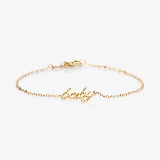 NOA Mini-Yellow Gold Baby Bracelet | Childrensalon