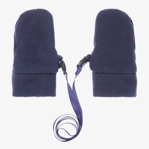 Playshoes-Blue Fleece Baby Mittens | Childrensalon