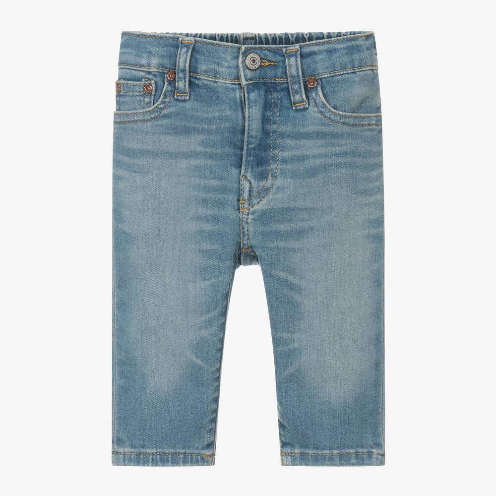 Ralph Lauren - Baby Boys Blue Slim Denim Jeans | Childrensalon