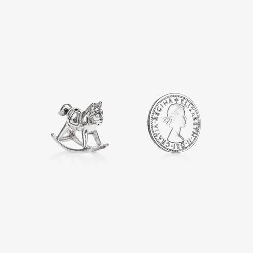 Tales From The Earth-Silver Coin & Rocking Horse Charms (2 Pack) | Childrensalon