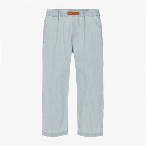 Versace-Boys Pale Blue Denim Jeans | Childrensalon