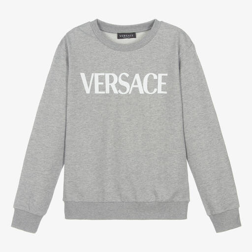 Versace-Teen Boys Grey Sweatshirt | Childrensalon